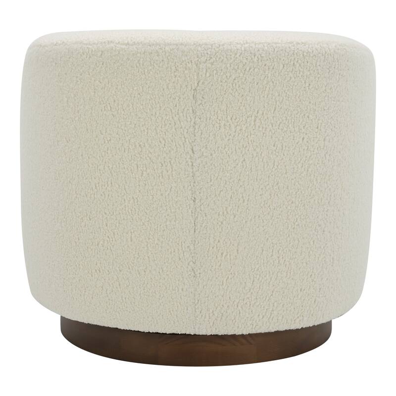 NADAAL STUDIOS Grayson, Accent Chair Polyester and Acrylic Upholstery Solid Wood and Plywood Construction, Splashed White