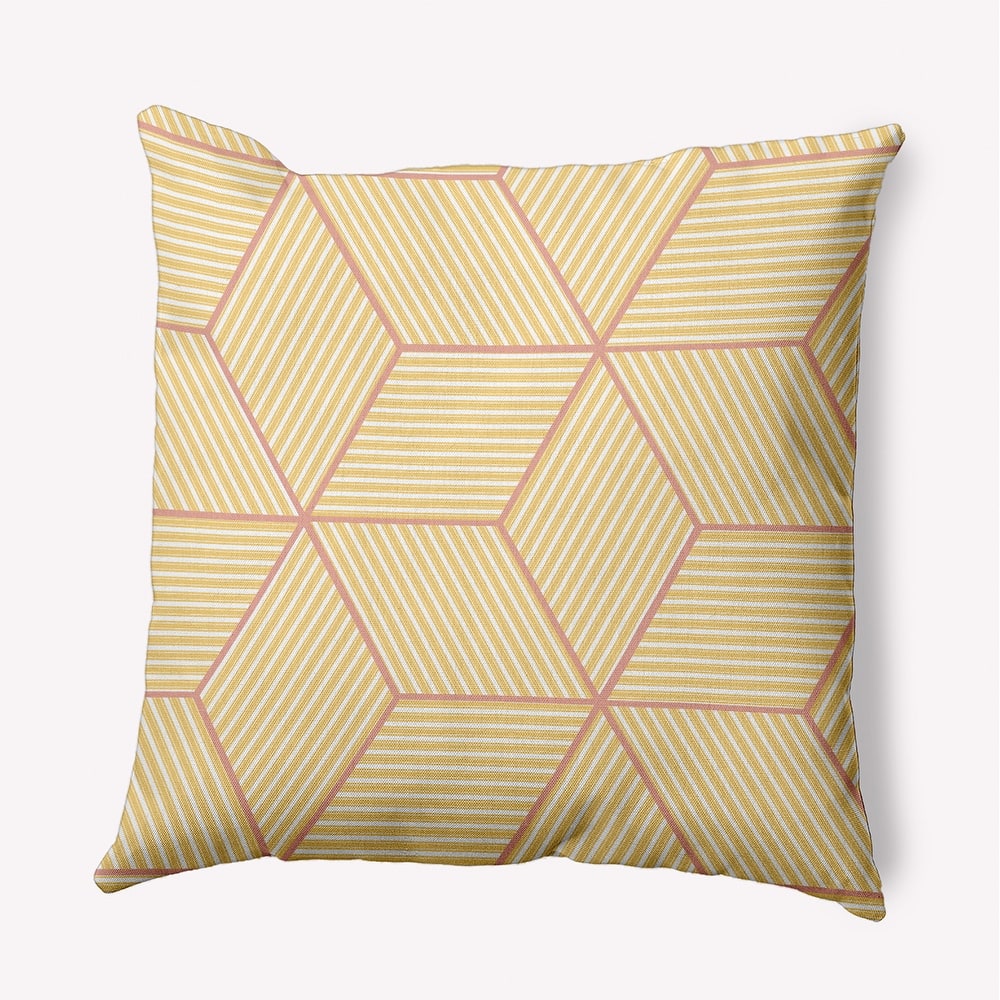 Cube Stack Indoor/Outdoor Throw Pillow