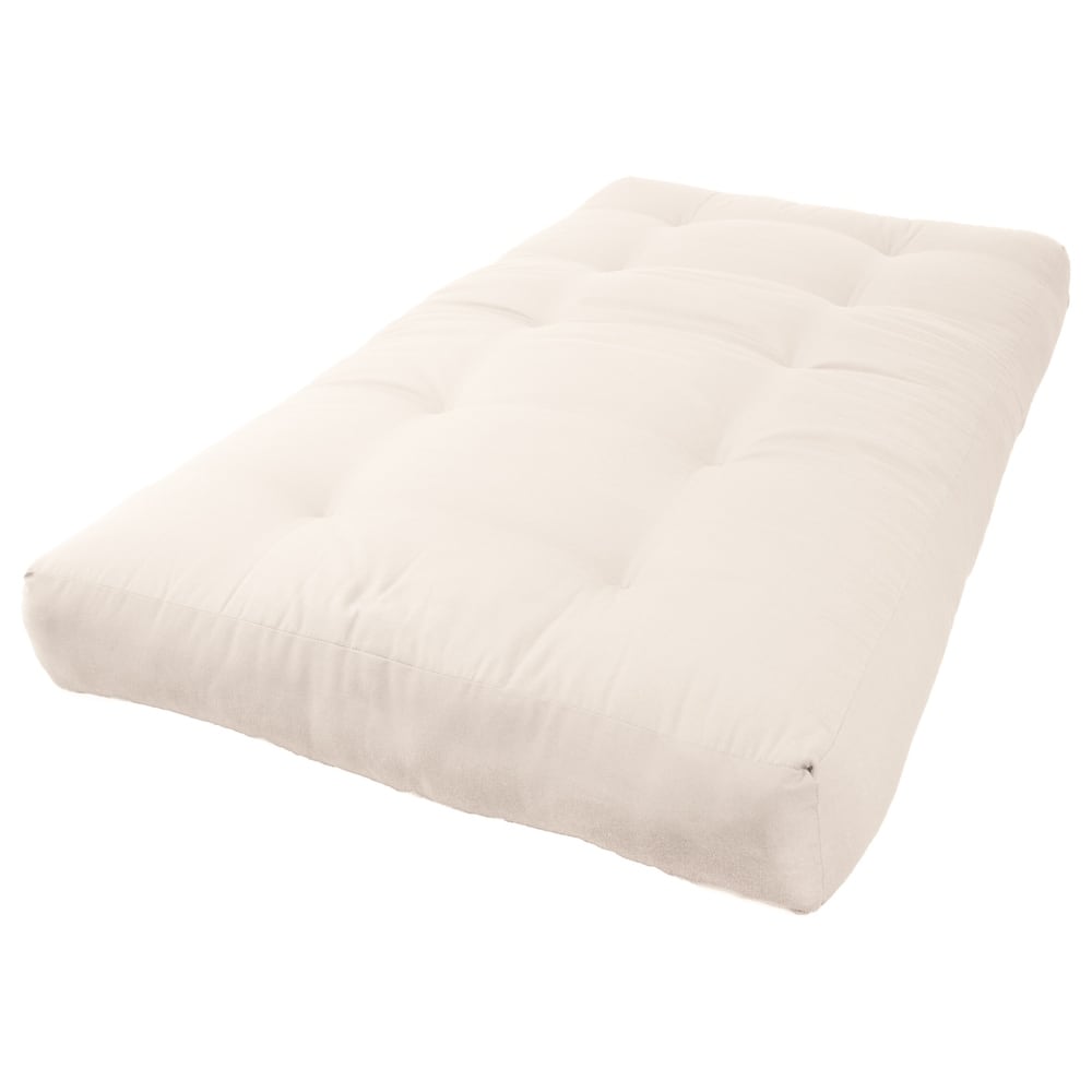 8-inch Thick Twill Futon Mattress (Twin, Full, or Queen)