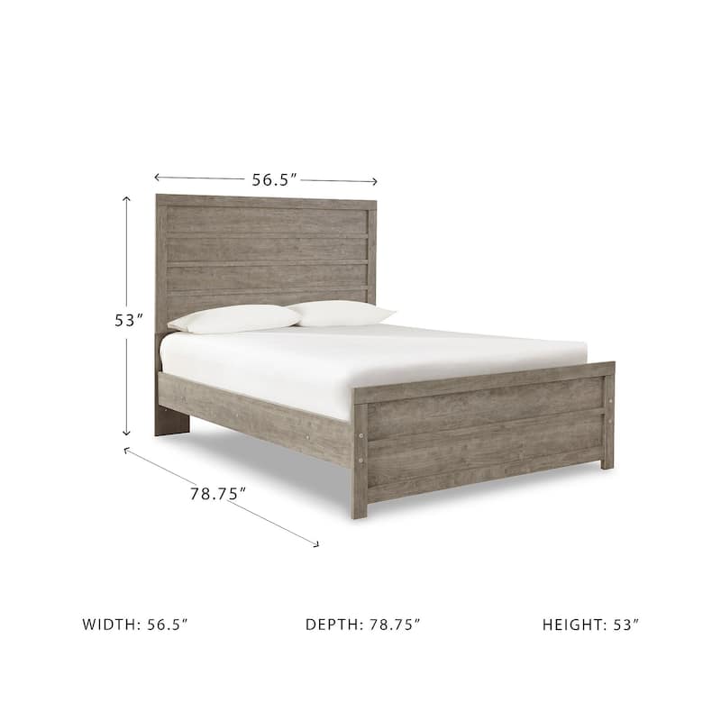 Signature Design by Ashley Balnain Grey Panel Bed