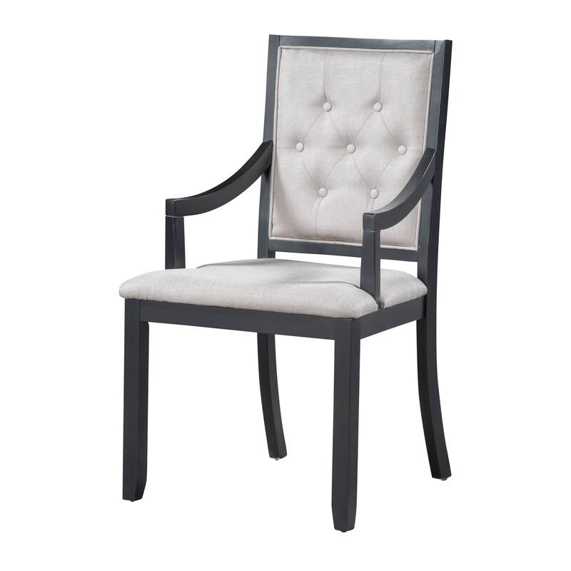 5-Piece Round Dining Set, Extendable Dining Table with 4 Cushioned Chairs, Kitchen Table Set for Dining Room