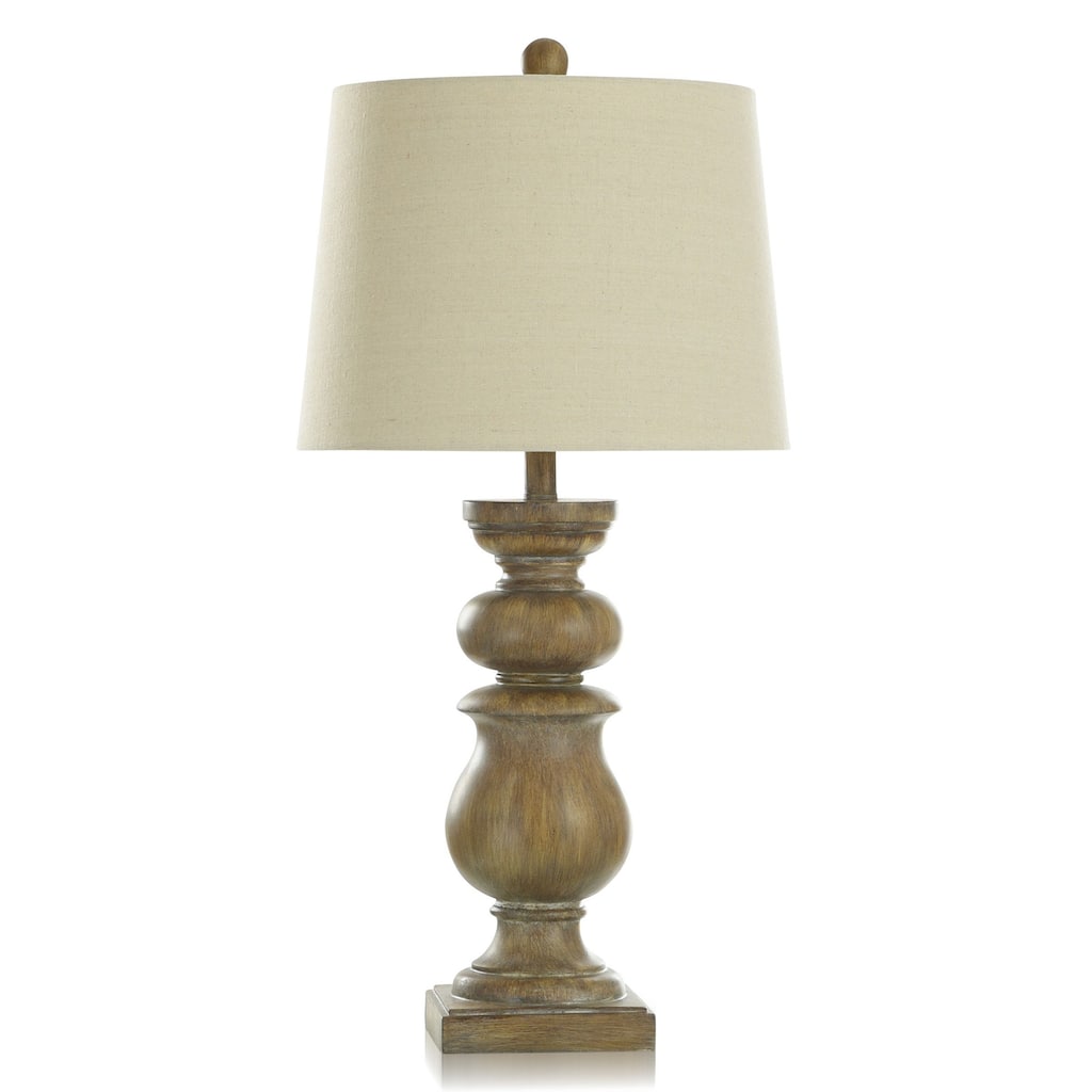 Darcy Polyresin Table Lamp - Linen Shade