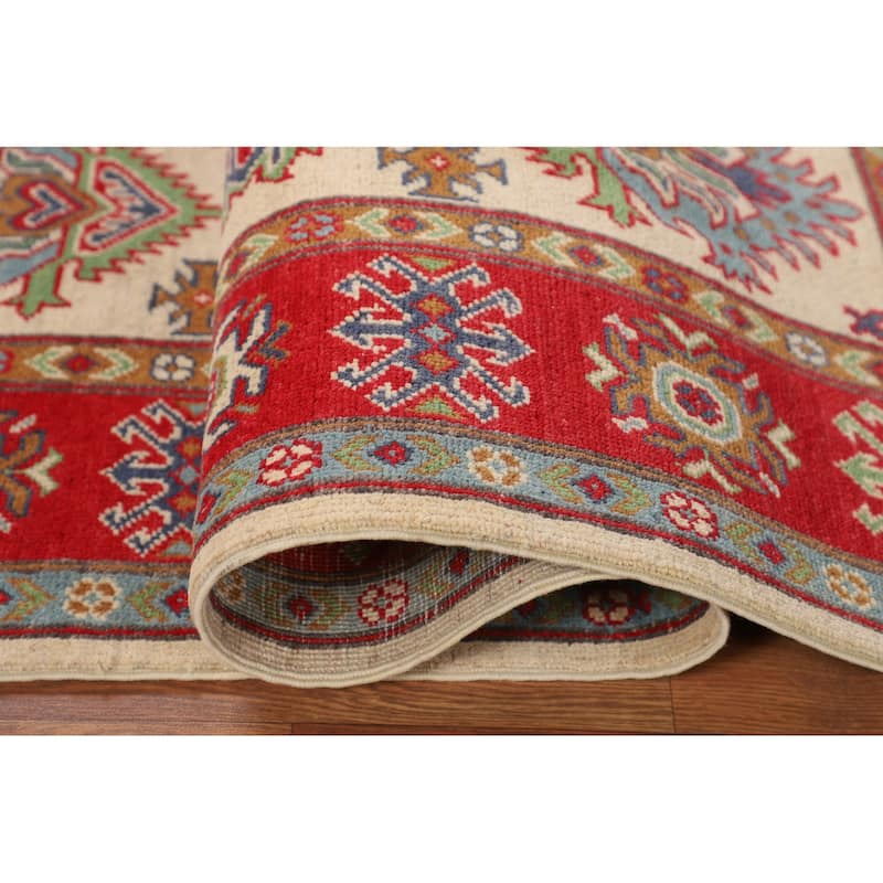 Kazak Area Rug Handmade Traditional Wool Carpet - 4'9" x 6'10"