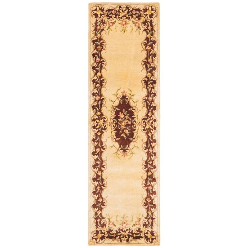 SAFAVIEH Handmade Bergama Achsah Oriental Hand-spun Wool Rug