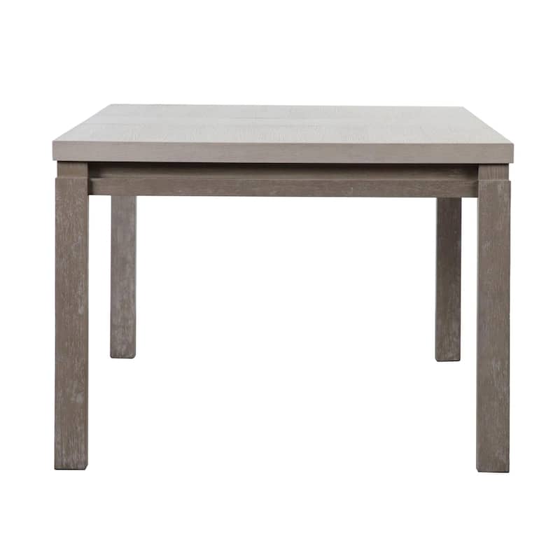 Wooden Rectangular Dining Table in Gray and Stone Gray - Gray/Stone Gray