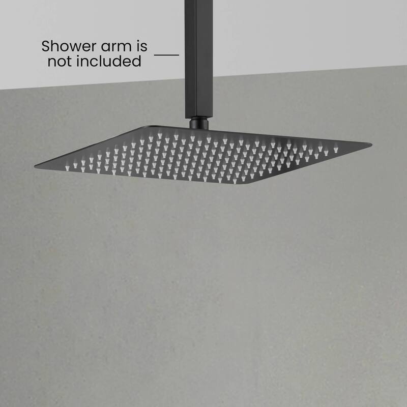 Cube 12" Metal Ultra Thin Profile Rain Shower Head 1.75 GPM