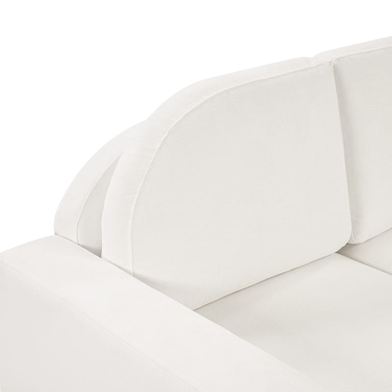 Christopher Knight Home - Dover Modern 84.7" Chenille Upholstered 3-Seater Sofa with Removable Curved Backrest & Cushion