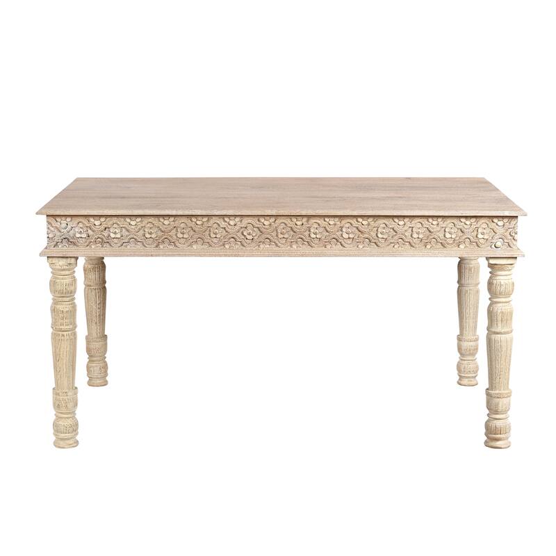 Milton Carved Solid Wood Dining Set