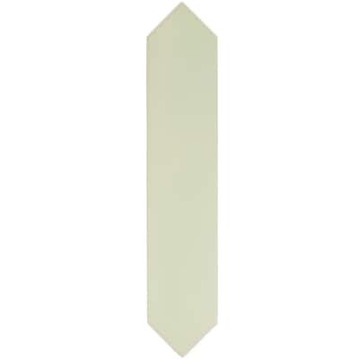 Apollo tile 2" x 10" Piquet Matte Tea Green Ceramic Tile (5.38 sq ft/case) - 44 Pack