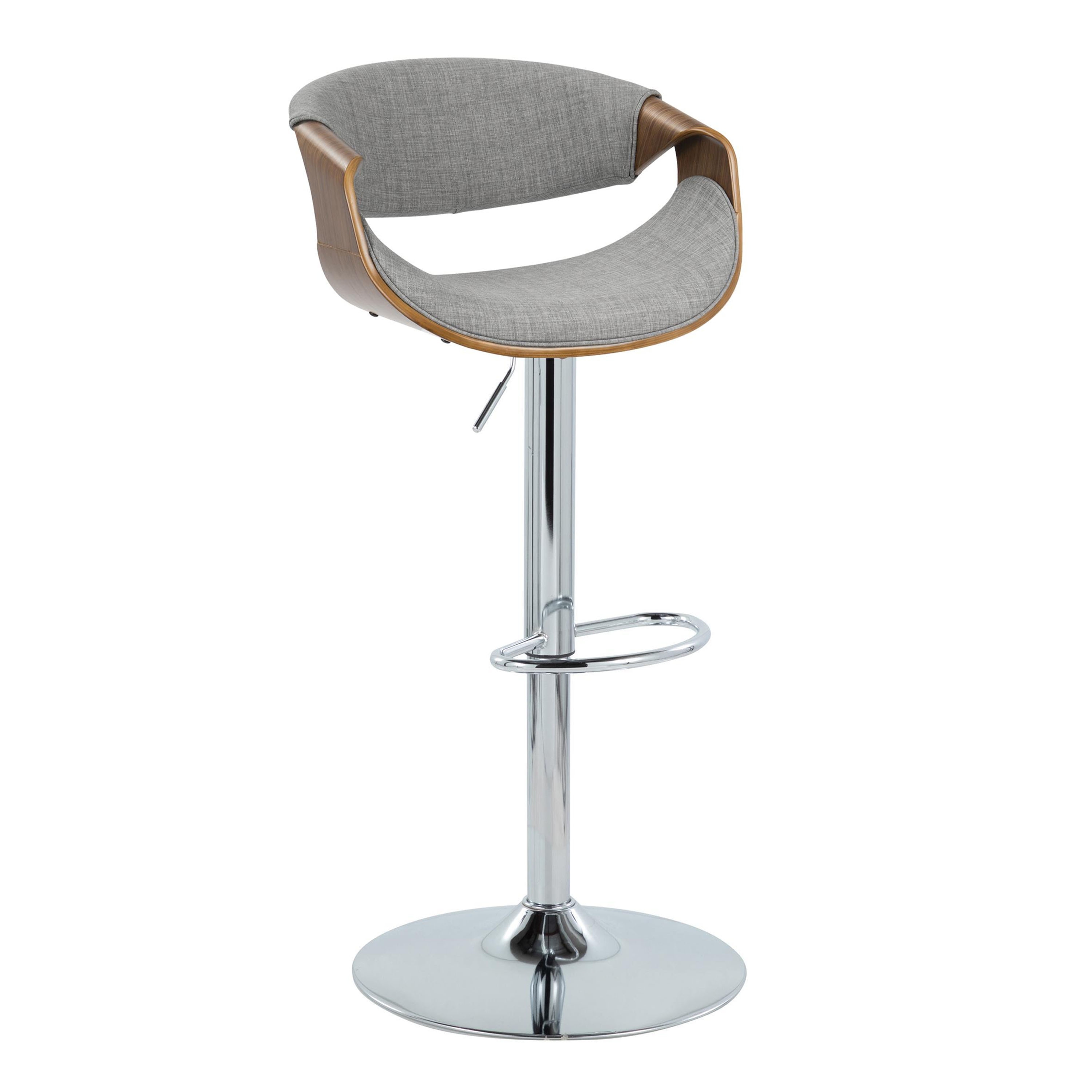 Carson Carrington Sauda Adjustable Bar Stool with Straight T Footrest