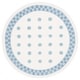 preview thumbnail 10 of 11, SAFAVIEH Handmade Kids Kinsey Dots Wool Rug 5' Round - Ivory/Blue