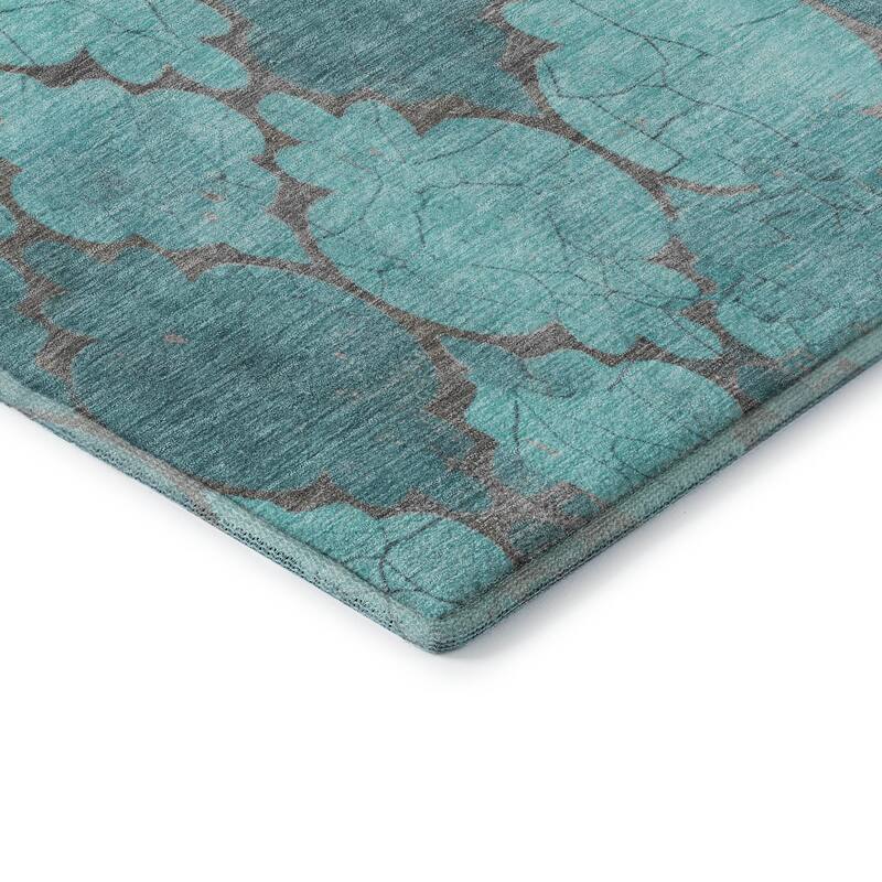 Premium Washable Super Soft Modern Trellis Mayfield Rug