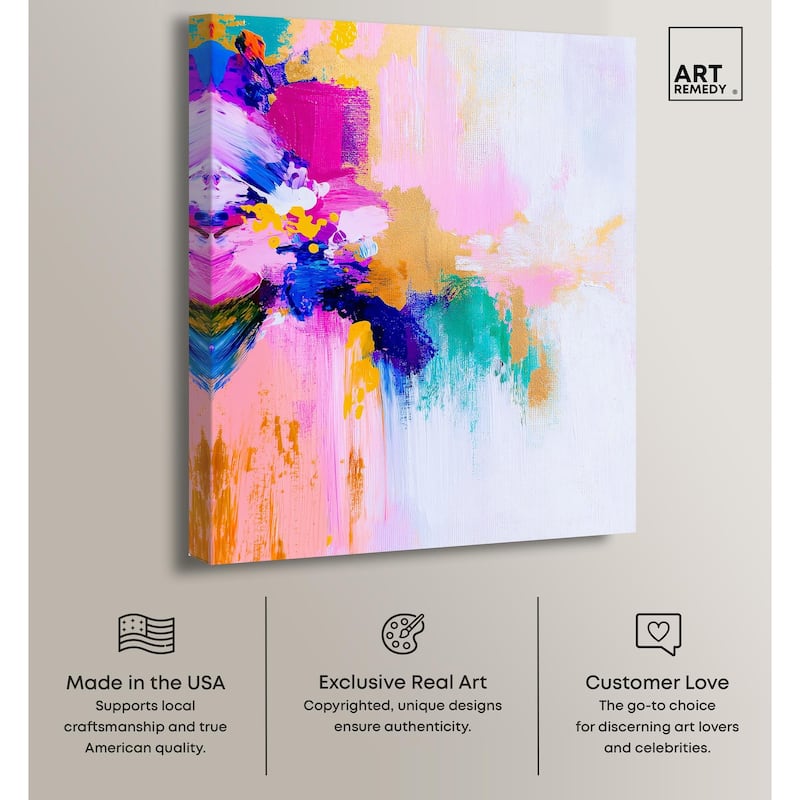 Contrast of Purity III Canvas by Art Remedy, Gallery Wrapped