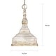 preview thumbnail 6 of 6, The Gray Barn Robin Hill 1-light Antique Ivory Steel Pendant