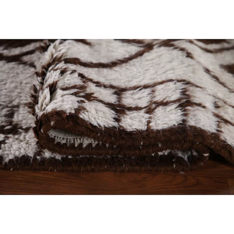 Plush Turkish Anatolian Runner Rug Hand-knotted Tribal Wool Carpet - 2'9"x 13'3"