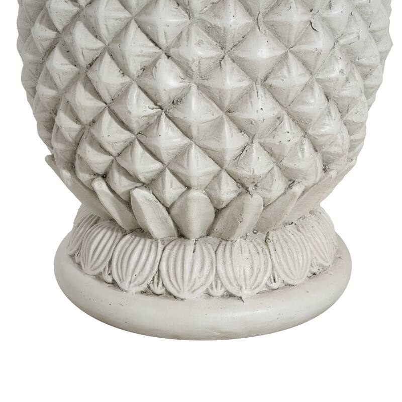 Christopher Knight Home - Lillian Classic Outdoor MGO Side Table Umbrella Base with Pineapple Design