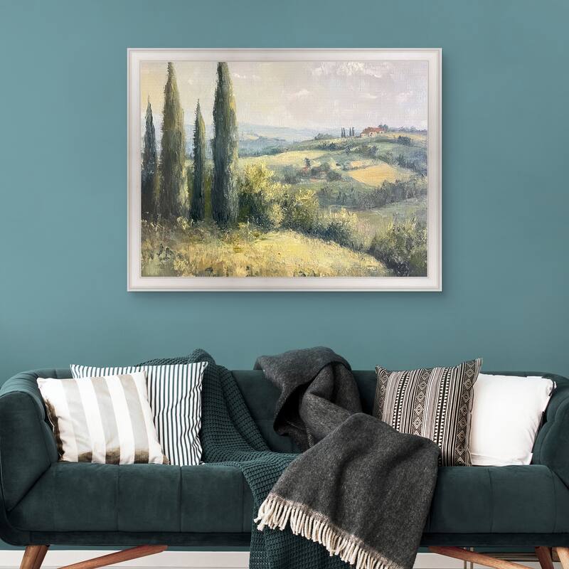 Masterpiece Art Gallery| Hill Country by Petals Prints Design - Framed Canvas Art Print