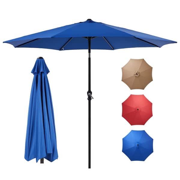 10 ft patio umbrella replacement ABCCANOPY 9ft Outdoor Umbrella Replacement Top Suit 8 Ribs (Gray)