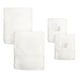 preview thumbnail 14 of 25, Authentic Hotel and Spa 4-piece White Turkish Cotton Towel Set with Silver Script Monogrammed Initial White - B