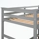 preview thumbnail 36 of 51, Hardwood Twin Over Twin Bunk Bed with Trundle and Staircase