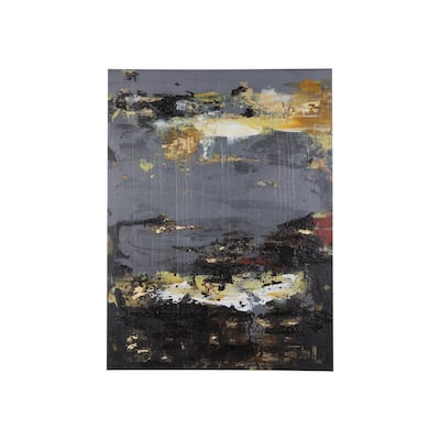 Silver And Gold Inspiration I (30 x 40) Canvas Art Print