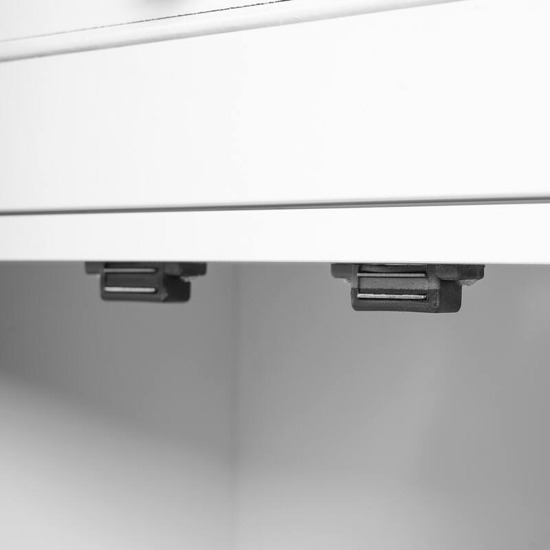 67.2"Tall Bathroom Storage Cabinet with Glass Doors, Adjustable Shelves & Drawer -Freestanding Linen Tower, Soft-Close Design
