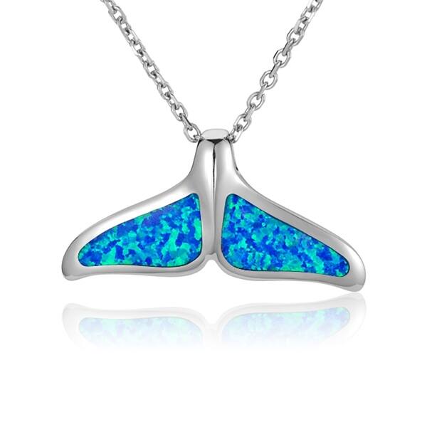 US Jewels And Gems Ladies 925 Sterling Silver Inlaid Whale Tale Pendant with Chain Necklace 18in to 24in US Jewels And Gems Ladies 925 Sterling Silver Inlaid Whale Tale Pendant with Chain Necklace 18in to 24in
