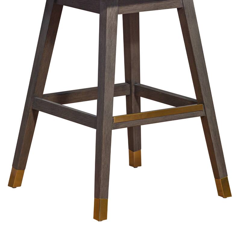 Basila Upholstered Bar or Counter Height Swivel Barstool