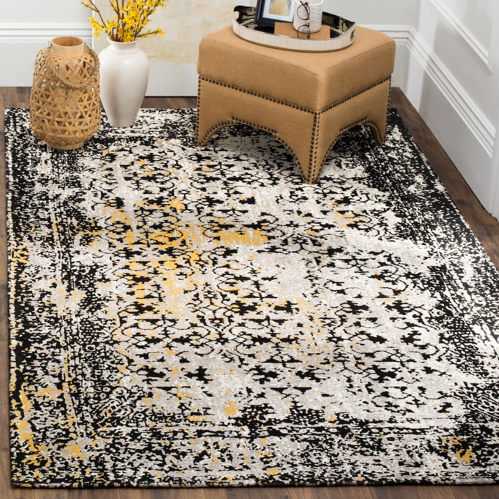 SAFAVIEH Classic Vintage Boho Milyonka Distressed Oriental Cotton Rug