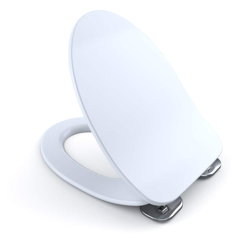 TOTO Slim Elongated Closed-front Toilet Seat with SoftClose - Cotton White