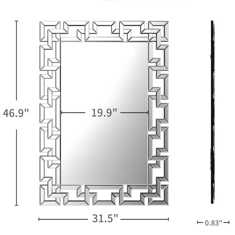 KOHROS Decorative wall mirror for Living room bathroom - 30.65×46.37