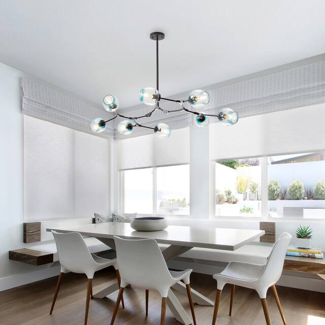 Belladepot Modern Full-angle Adjustable Chandelier with Smoked Glass Shades