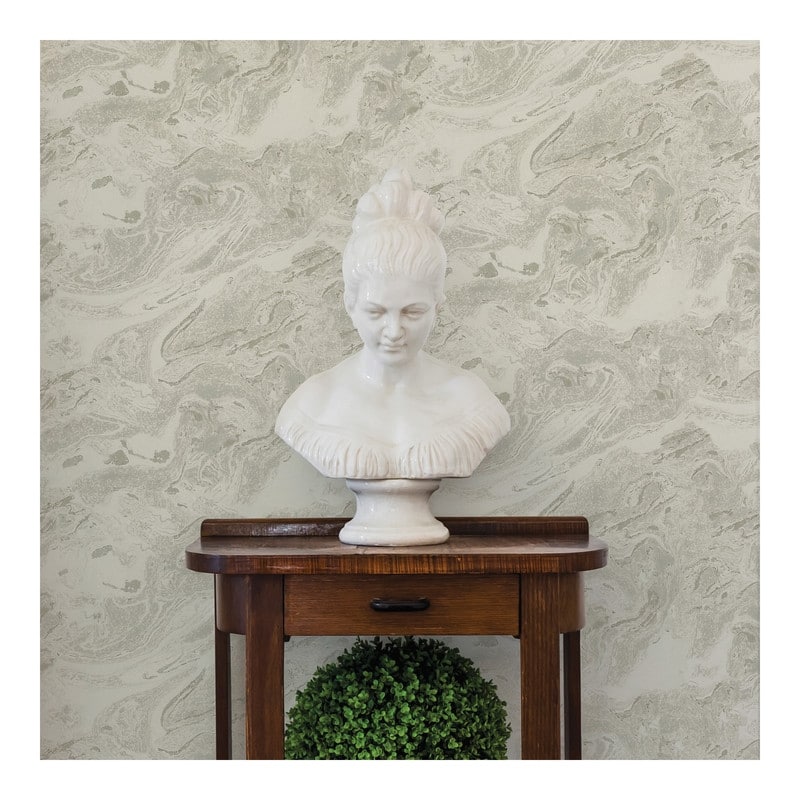 Advantage Reyne Taupe Marble Wallpaper - 21 x 396 x 0.025