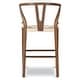 preview thumbnail 15 of 38, Poly & Bark Weave 23.5" Seat Height Counter Stool - Solid Wood with Woven Seat