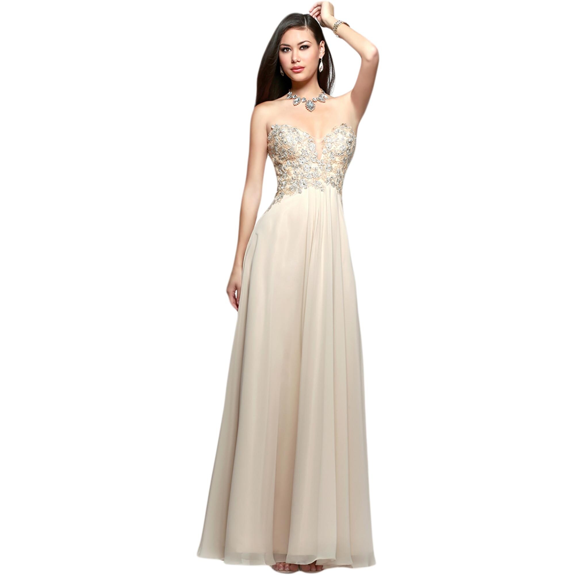 faviana strapless dress