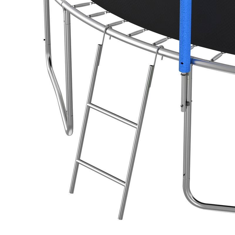 ASTM Approved Large Recreational Trampoline with Basketball Hoop and Ladder,Outdoor Capacity for Kids and Adults