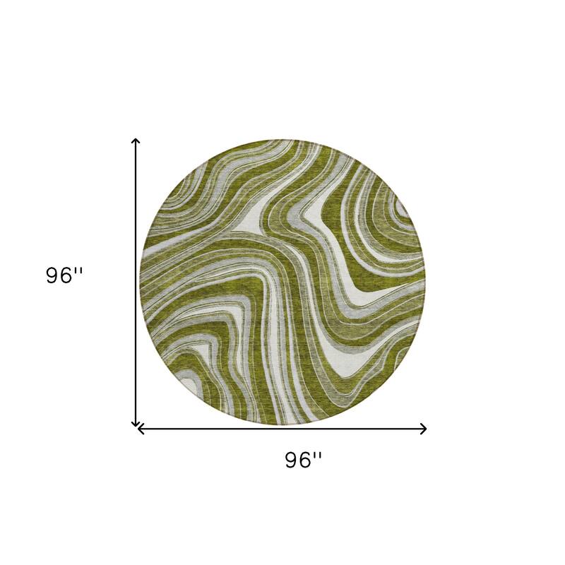 HomeRoots Abstract Transitional Rectangle Outdoor Rug