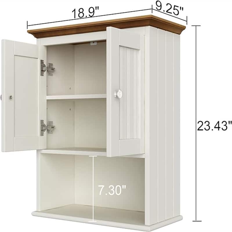 Bathroom Medicine Cabinet - 9.25"D x 18.9"W x 23.43"H