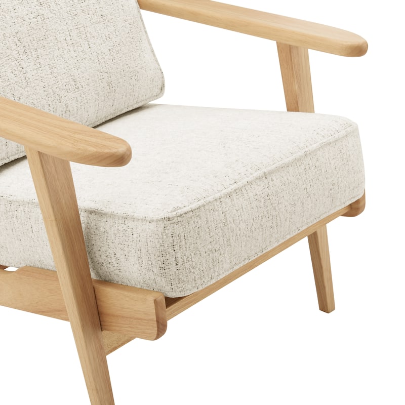 NPD Furniture Albert Solid Wood Frame Accent Chair