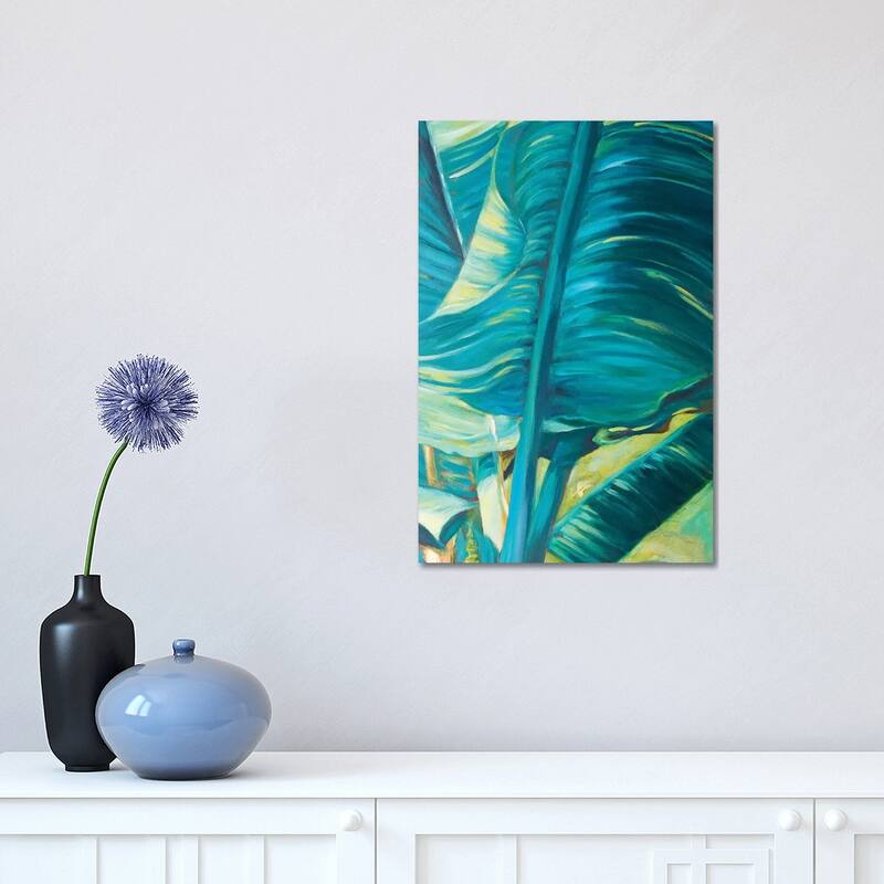 iCanvas "Green Banana Duo II" by Suzanne Wilkins Canvas Print - 18x12x1.5