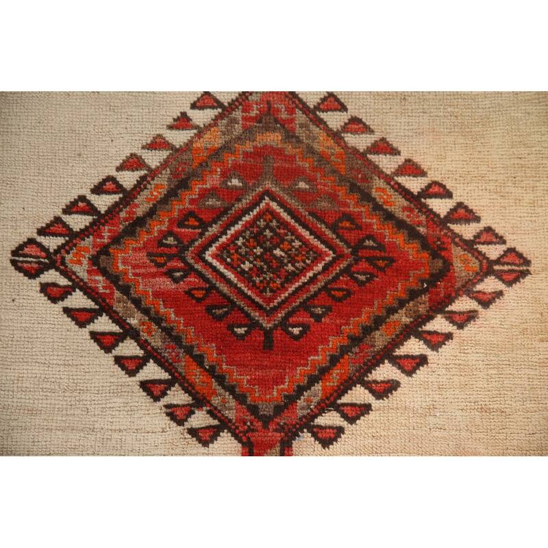 Malayer Vegetable Dye Persian Rug Hand-knotted Wool Carpet - 4'2" x 6'8"