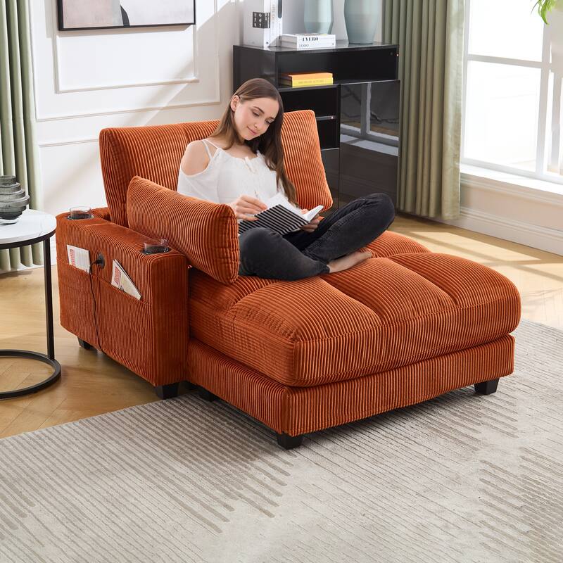 Sleeper Sofa Couch Bed,Oversized Chaise Lounge Chair Cozy Cloud Couch