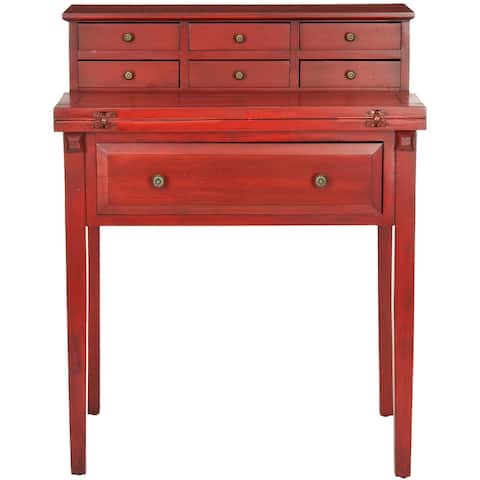SAFAVIEH Abigail Cherry Fold-down Storage Desk