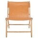 preview thumbnail 20 of 37, SAFAVIEH COUTURE Alanarose Leather Accent Chair - 26"W x 33"D x 33"H
