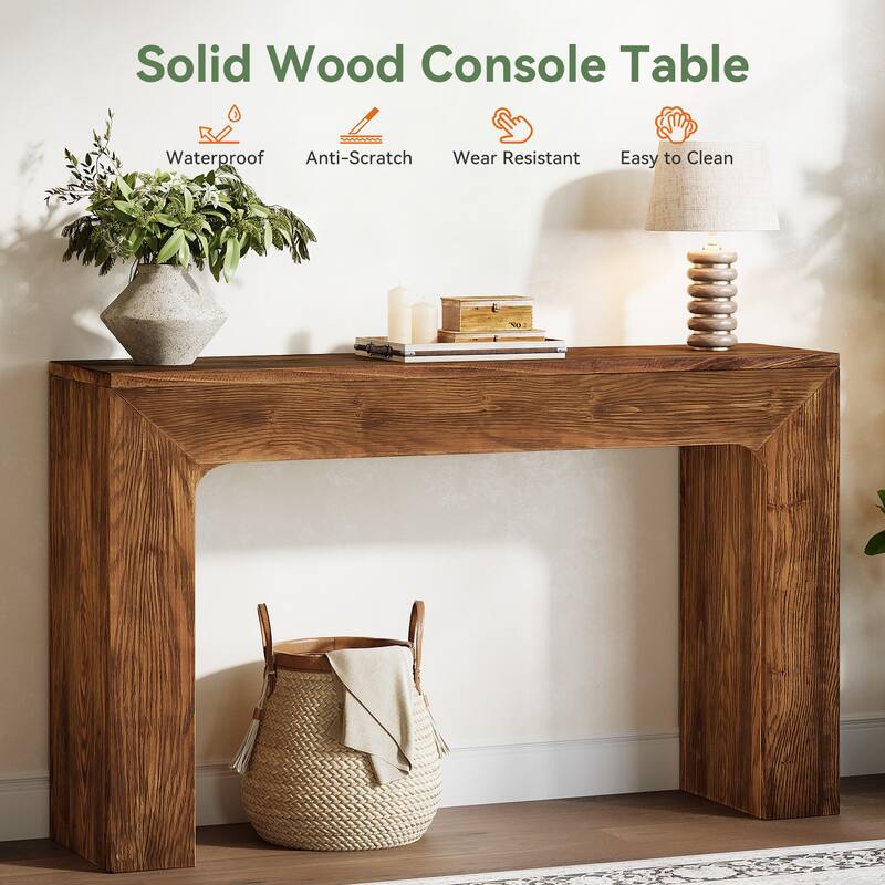 43" Solid Wood Console Tables for Entryway / Behind thd Couch / Living Room - 43.3" L x 11.6" W x 31.5" H