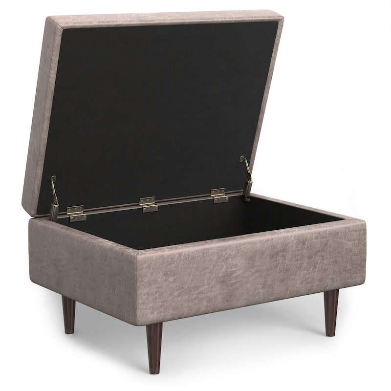 WYNDENHALL Blanchette Mid Century Modern Storage Ottoman