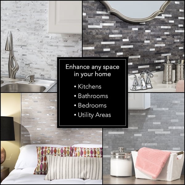 Aspect Collage Peel and Stick Wall Tile Bed Bath & Beyond 37683797