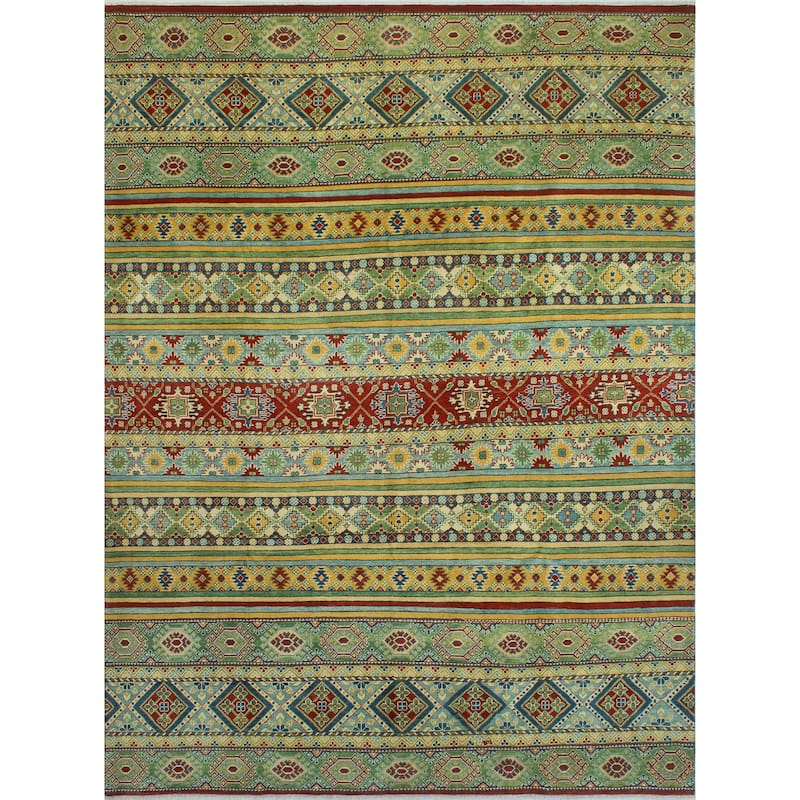 Kazak Nathanie Red/Ivory Rug - 8'10" x 11'5"