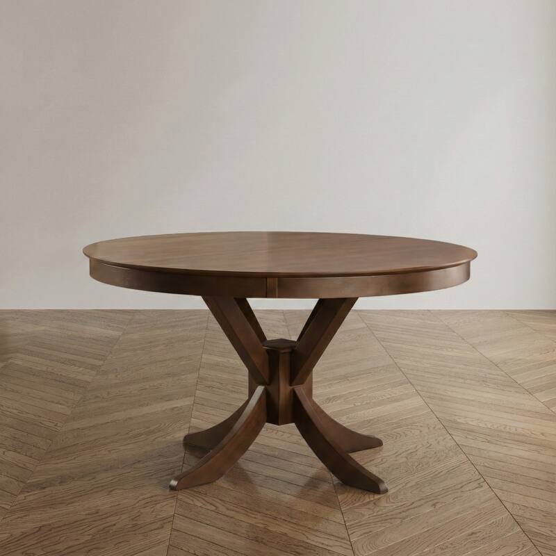 Furniture of America Oskam I Traditional Walnut 53-inch Dining Table - Walnut
