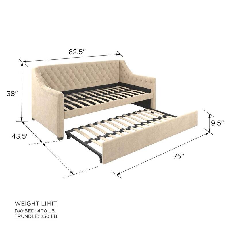 Little Seeds Monarch Hill Ambrosia Upholstered Daybed and Trundle
